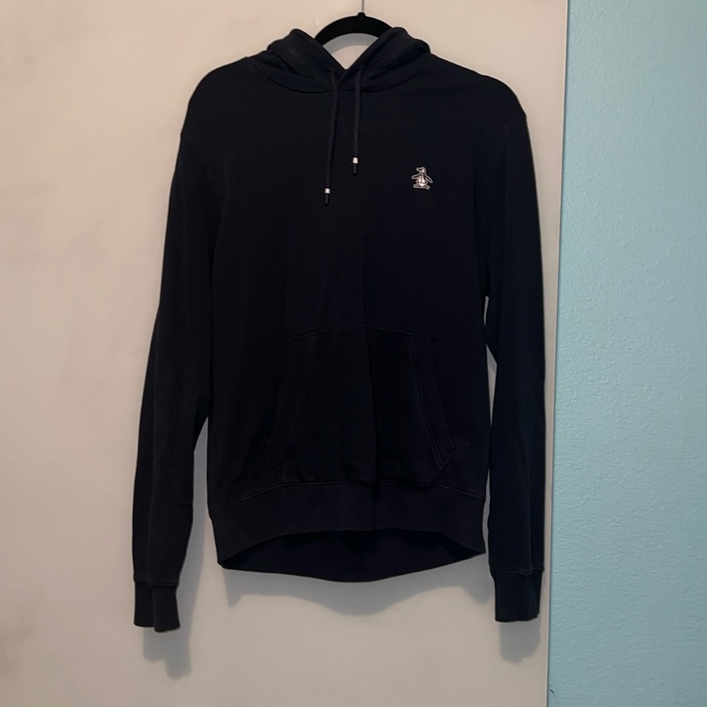 A dark blue hoodie size small in women